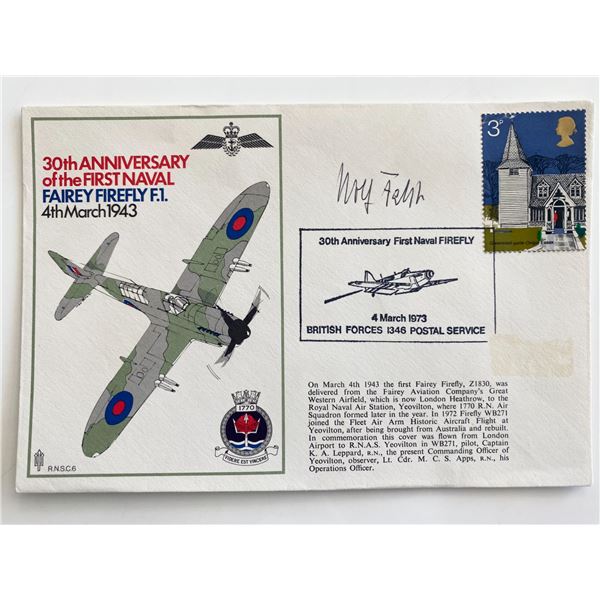 WWII 30th Anniversary First Naval Fairey Firefly  Signed Commemorative Cover