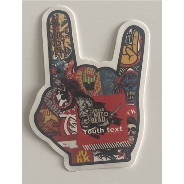 Punk Rock hand sticker