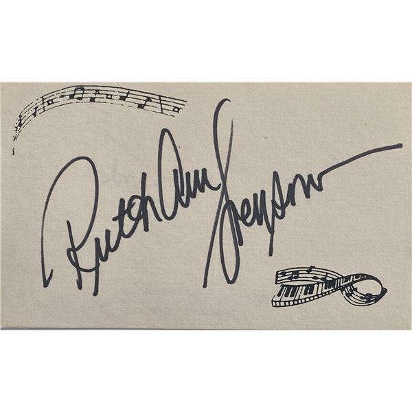 Opera singer Ruth Ann Swenson original signature