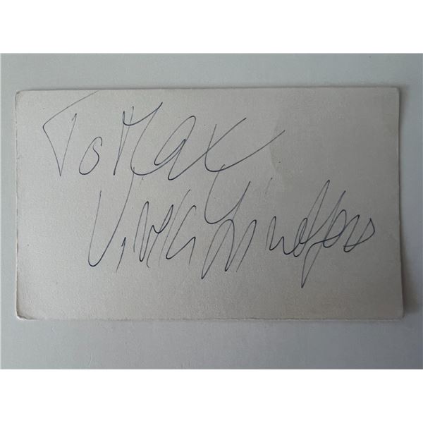 Actress Viveca Lindfors original signature