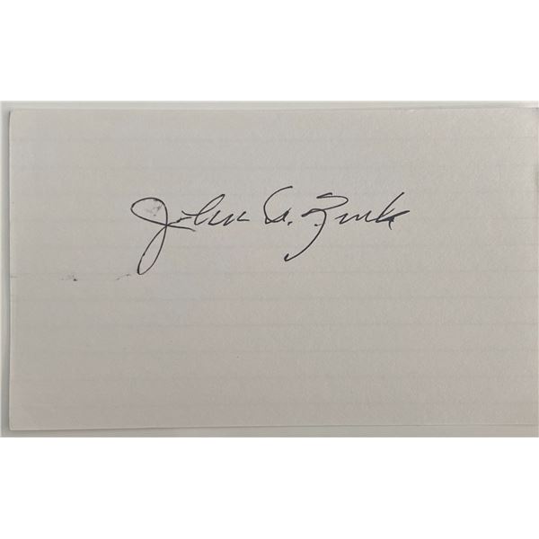 John C. Zinke original signature