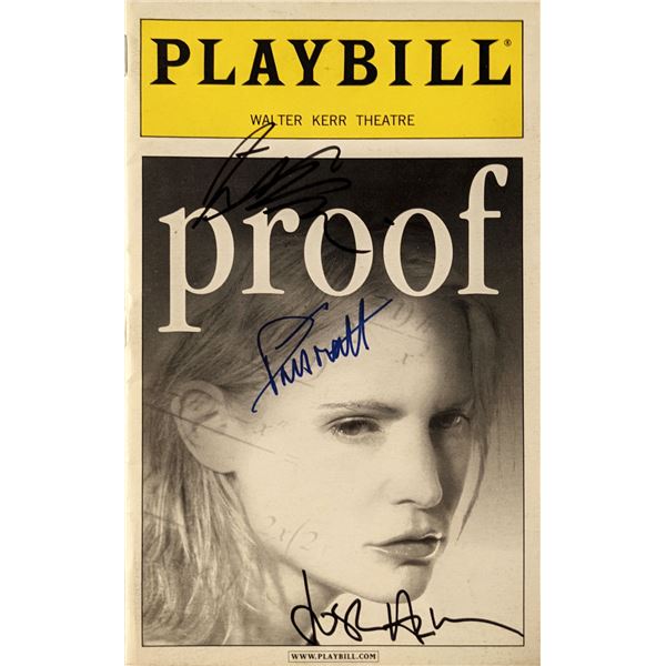Playbill signed by David Auburn, Patrick Tomato and 1 other