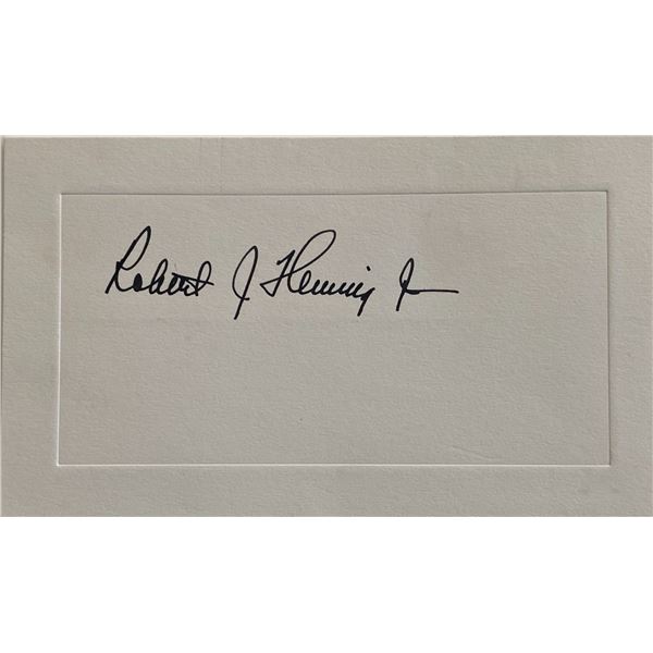 Robert J. Hemming original signature