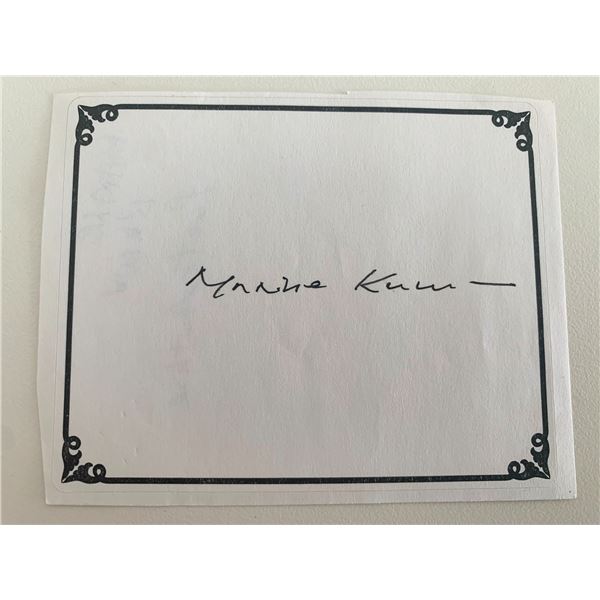 Maxine Kumin original signature