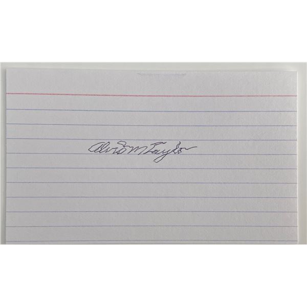 Allison Taylor original signature