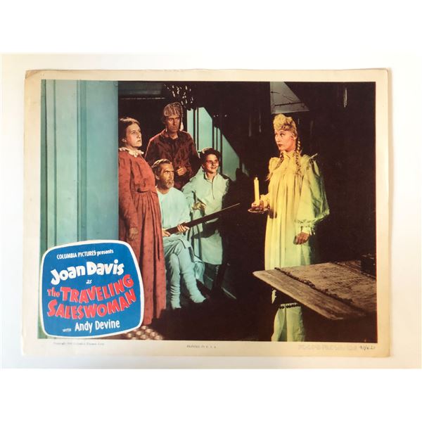 The Traveling Saleswoman original 1949 vintage lobby card
