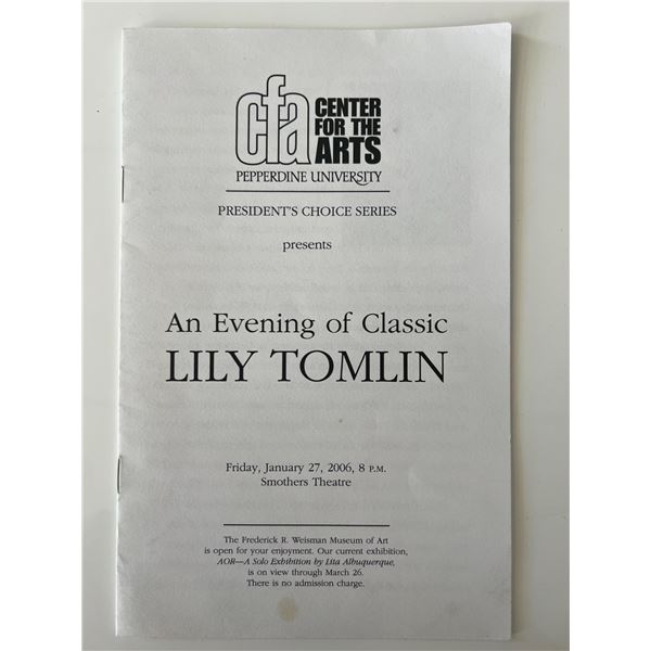Lily Tomlin Center for the Arts program