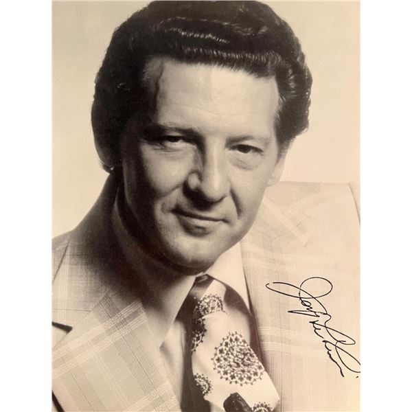 Jerry Lee Lewis facsimile signed photo. 8x10 inches
