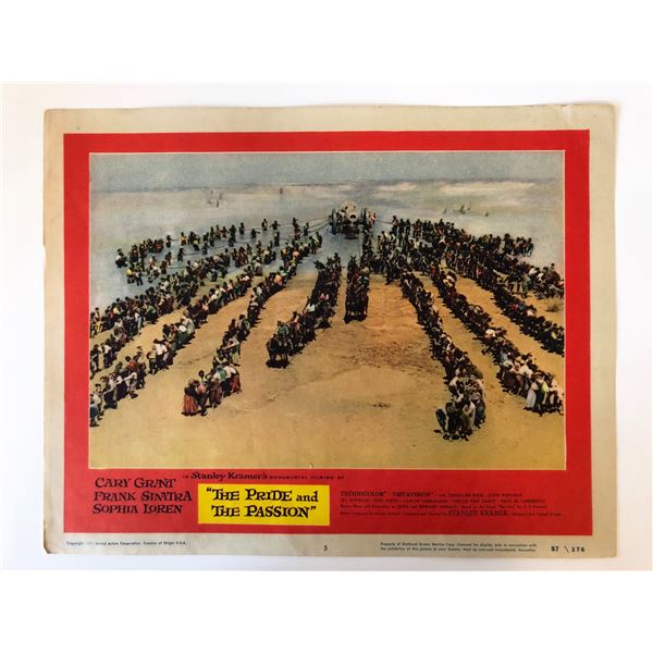 The Pride and the Passion original 1957 vintage lobby card