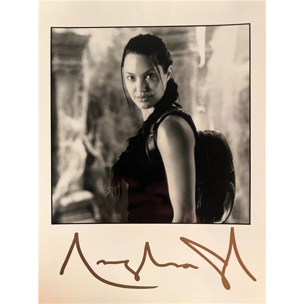 Angelina Jolie facsimile signed photo. 8x10 Inches