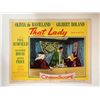 Image 1 : That Lady original 1955 vintage lobby card