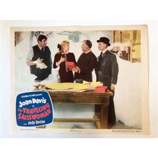 The Traveling Saleswoman original 1949 vintage lobby card