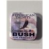 Image 1 : George W. Bush Republican Dignity Vintage Campaign Pin