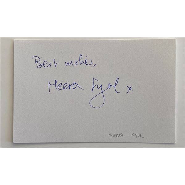 Meera Syal original signature