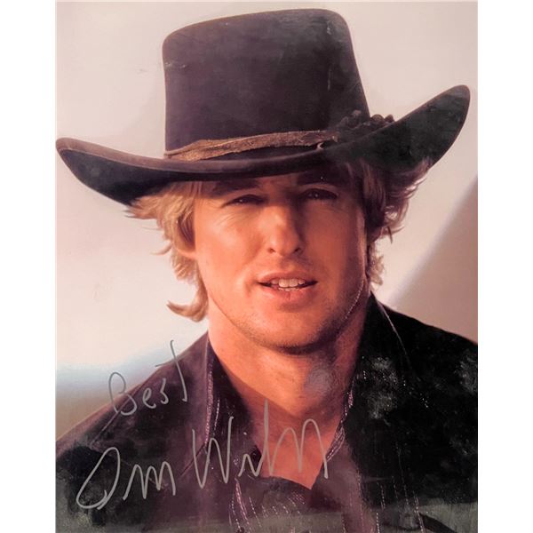 Owen Wilson facsimile signed photo