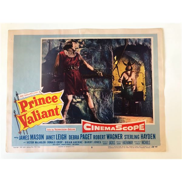 Prince Valiant  original 1954 vintage lobby card