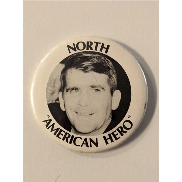 Oliver North American Vintage Hero Campaign Pin