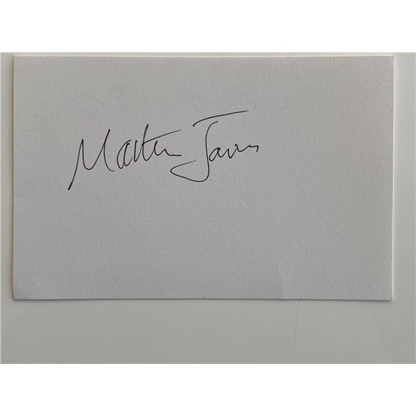 Martin James original signature
