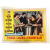 Image 1 : Three Coins in the Fountain original 1954 vintage lobby card