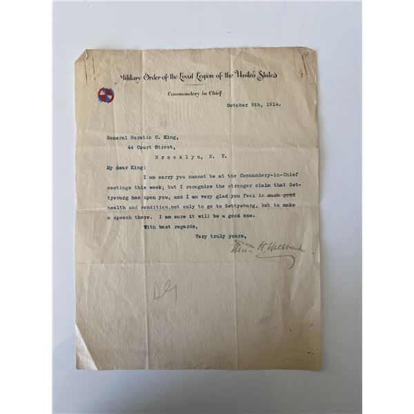 Vintage signed letter