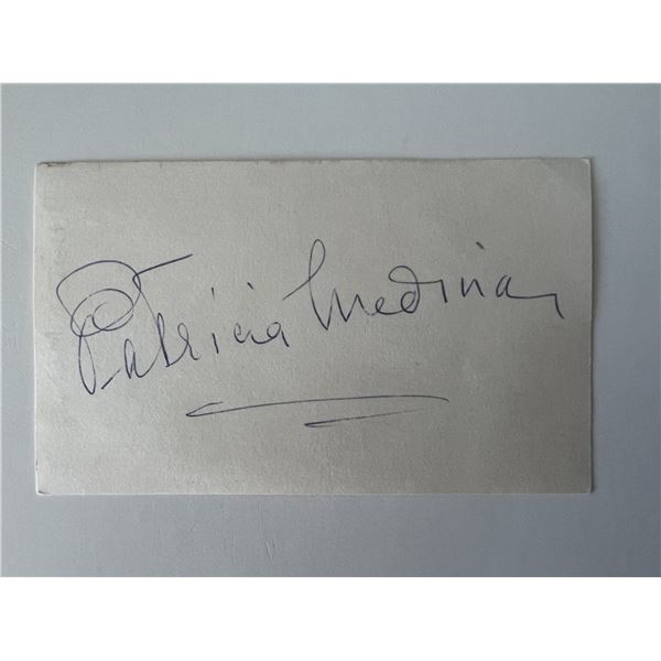 Actress Patricia Medina original signature