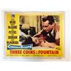 Image 1 : Three Coins in the Fountain original 1954 vintage lobby card