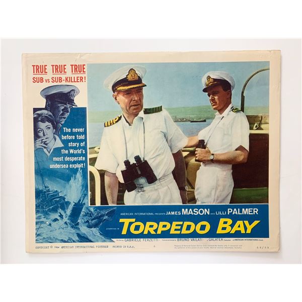 Torpedo Bay original 1964 vintage lobby card