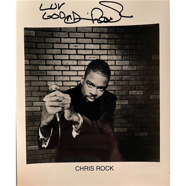Chris Rock facsimile signed photo. 8x10 inches