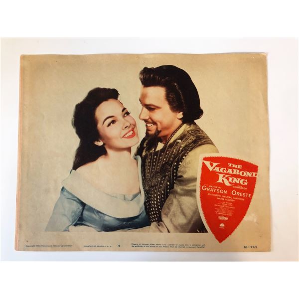 The Vagabond King original 1956 vintage lobby card