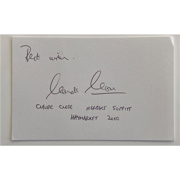 Claude Close original signature