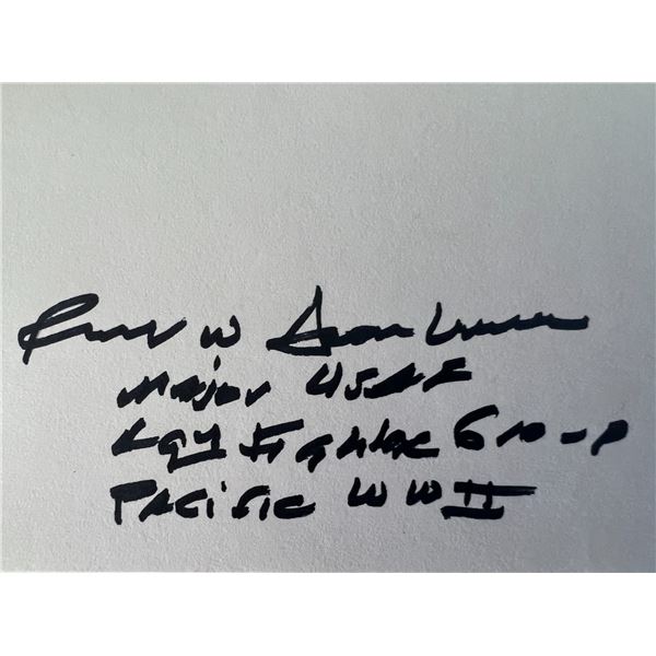 WWII Robert W. Aschenbrener  original signature