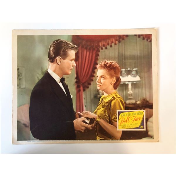 Doll Face original 1945 vintage lobby card