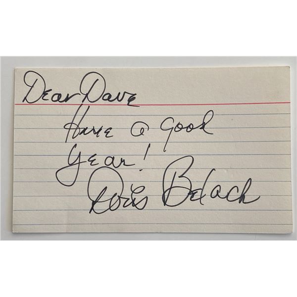 Doris Belack original signature
