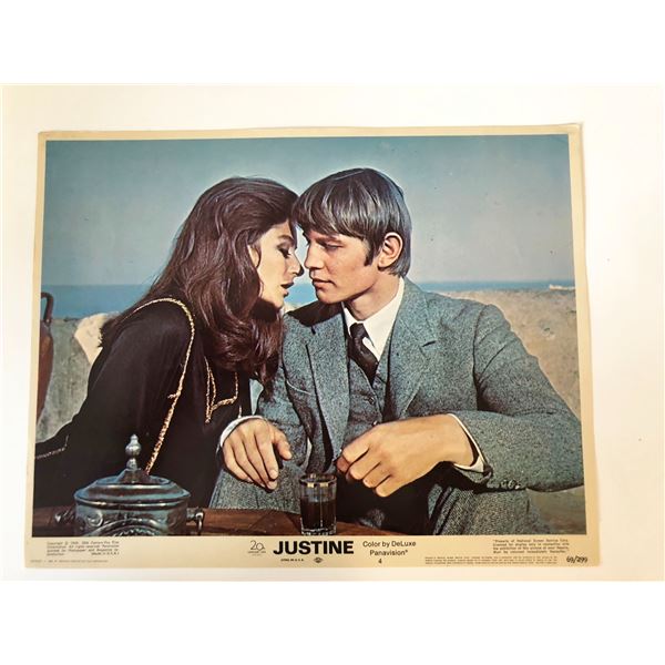 Justine original 1969 vintage lobby card