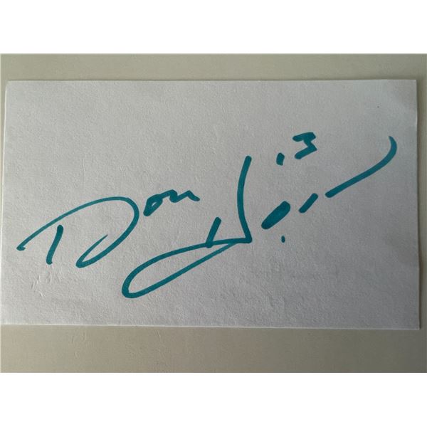 Football Player Don Horn original signature