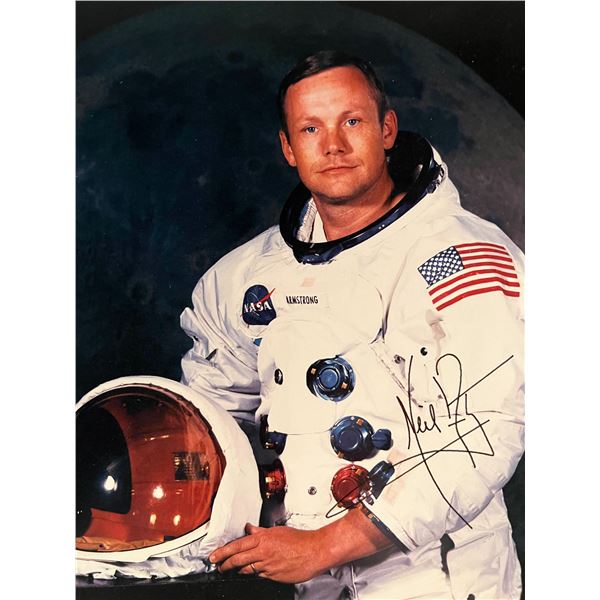 Neil Armstrong facsimile signed photo. 8x10 inches
