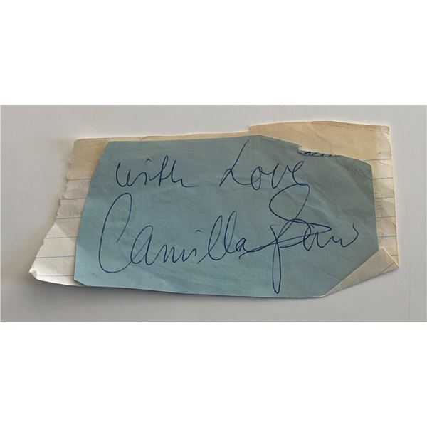 Camilla Sparv original signature