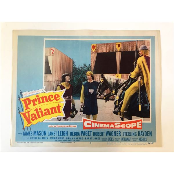 Prince Valiant  original 1954 vintage lobby card