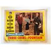 Image 1 : Three Coins in the Fountain original 1954 vintage lobby card