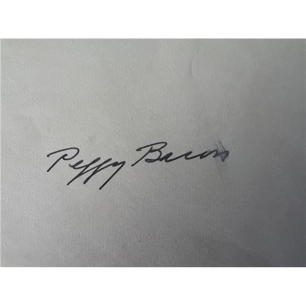 Peggy Bacon original signature