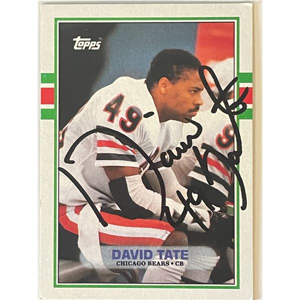 Chicago Bears David Tate 1989  Topps #67 trading card