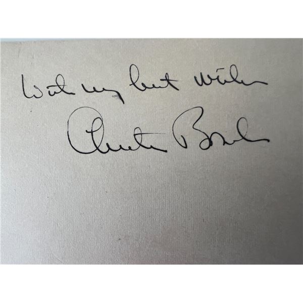 Governor of Connecticut Chester Bowles original signature