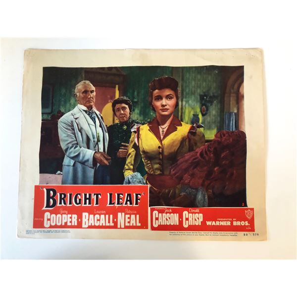 Bright Leaf original 1950 vintage lobby card