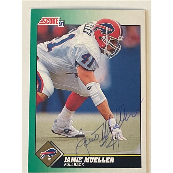 Buffalo Bulls Jamie Mueller signed 1991 Score trading card