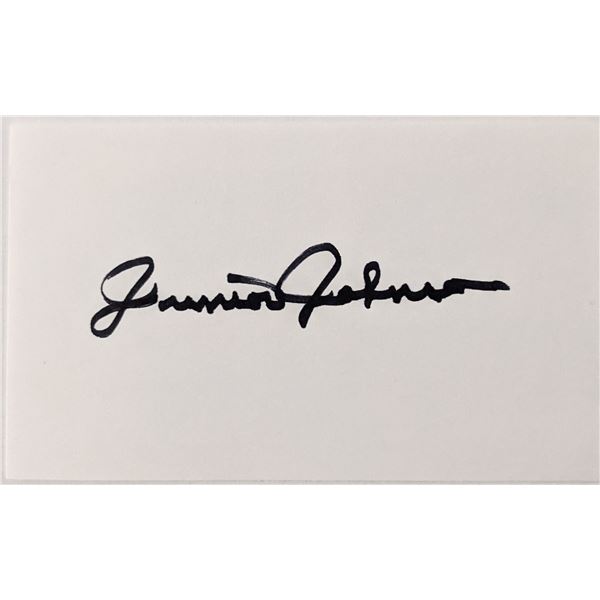 NASCAR Junior Johnson autograph