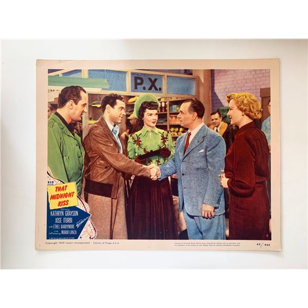 That Midnight Kiss original 1949 vintage lobby card