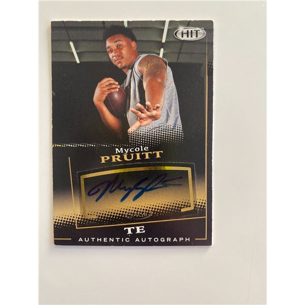 MyCole Pruitt signed autograph card