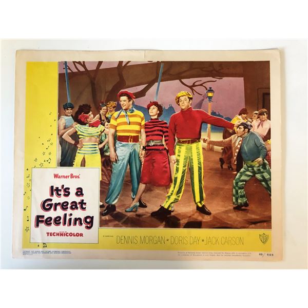 It's a Great Feeling original 1949 vintage lobby card