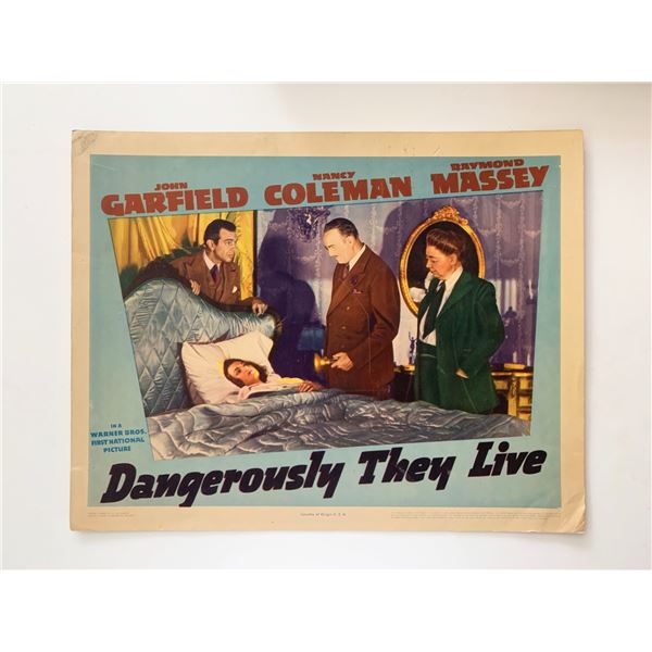 Dangerously They Live original 1941 vintage lobby card