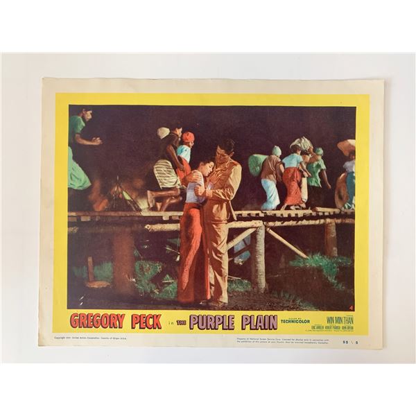 The Purple Plain original 1954 vintage lobby card